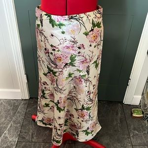 Vintage Hot Kiss satin skirt